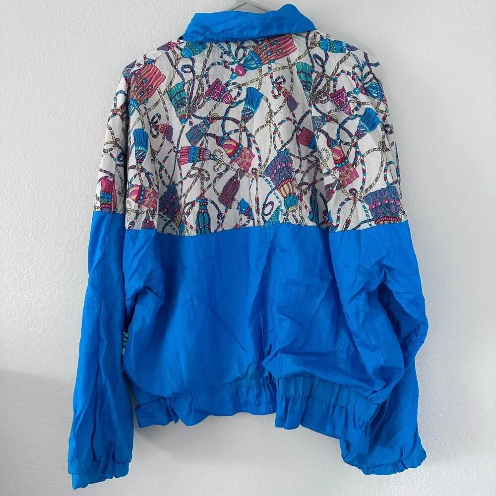 Vintage Westside Connection Women's (L) Jacket Windbreaker Y2K Blue - Picture 3 of 15